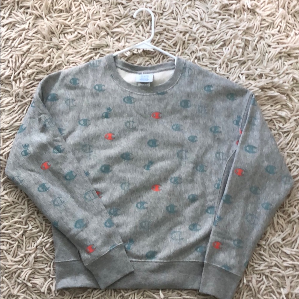 Champion Crewneck with logos, NWOT